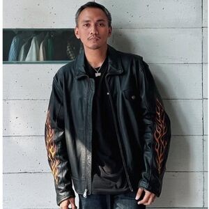 Harley Davidson Ride Free Vintage Leather Jacket